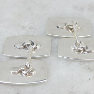 Vintage Sterling Silver Cufflinks, with MCM Monogram F50MMY-N image 3