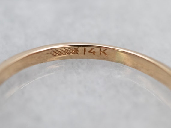 14K Yellow Gold Ruby Bypass Ring, Diamond Accents… - image 2