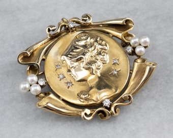 Spilla Vintage A Forma Di Volpe Con Cristallo E Smalto – Look Oro, Regalo Originale