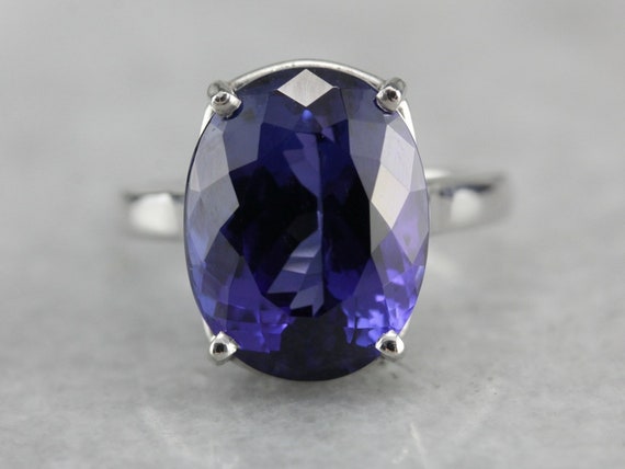 Tanzanite and Platinum Cocktail Ring MTDE17-P - image 2