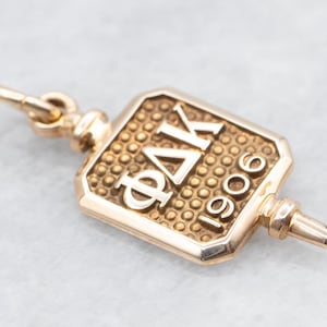 Antique Phi Delta Kappa Sorority Gold Key Fob, Fraternal Organization, Sorority Key, Collage Graduation, Gifts for Her, Greek Life A44047