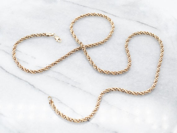 Buy 14K Gold Rope Chain, 20 Chain, Gold Necklace, Layering Chain