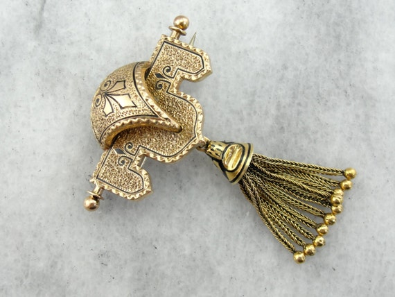 Antique Victorian Drop Tassel Brooch 0YF9AK N Etsy Australia