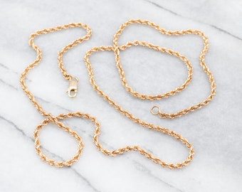 ★送料・関税込★TATIANA★French Twist Chain Necklace★ Gold Rope Twist Chain Necklace, Gold Chain Necklace, Rope