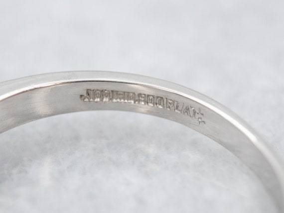 Diamond Platinum Engagement Ring, Anniversary Rin… - image 2