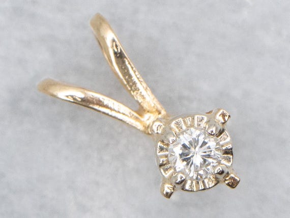 Twinkling Diamond Solitaire Pendant