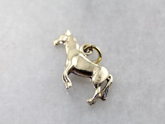 Rearing or Jumping Horse Charm or Layering Pendan… - image 3