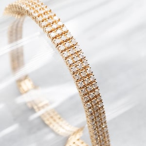 Diamond Encrusted Bracelet, Diamond Bracelet, Diamond Tennis Bracelet, Tennis Bracelet, Gold Diamond Bracelet, Gold Tennis Bracelet A49940