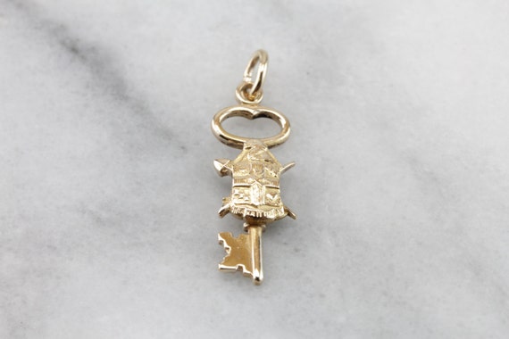 Detailed Sorority or Fraternity Crest Key Pendant… - image 2