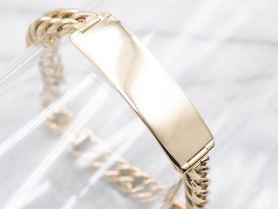 14K Yellow Gold Tiffany & Co. ID Bracelet, Personalized Vintage