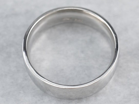 Heavy Platinum Wedding Band, Men's Wedding Ring, … - image 3