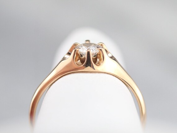 Buttercup Diamond Solitaire Ring, Rose Gold Diamo… - image 8