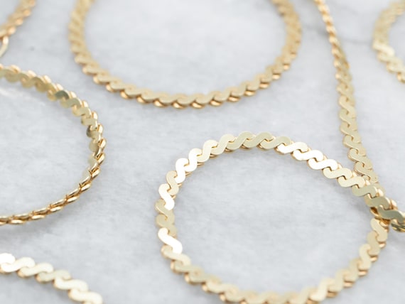 14k gold 2024 serpentine chain