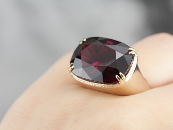 Rhodolite Garnet Statement Ring, Collector's Gems… - image 6