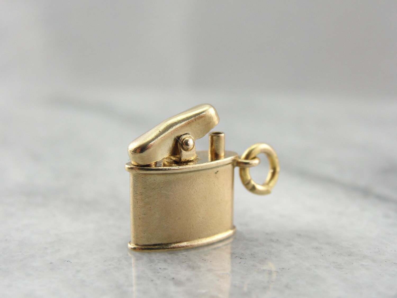 Vintage Gold Lighter Charm WX8W0T Etsy