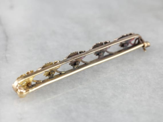 Vintage Four Seasons Bar Pin from Art Nouveau Era… - image 4