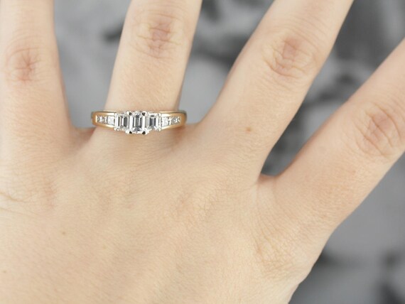 Emerald Cut Diamond Engagement Ring, Anniversary … - image 4