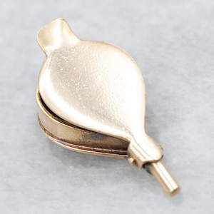 Moving Fireplace Billow Charm, Yellow Gold Charm, Unique Gold Charm, Gold Charm Pendant, Charm Collector, Charm Bracelet A39529