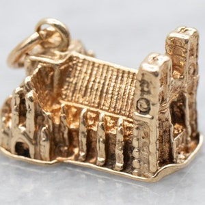 Westminster Abtei Charme, Biegering Charme, Gelbgold Charme, London Charme, Wahrzeichen Charme, Gold Charme, Königlichen Charme, Gebäude Charme A36770