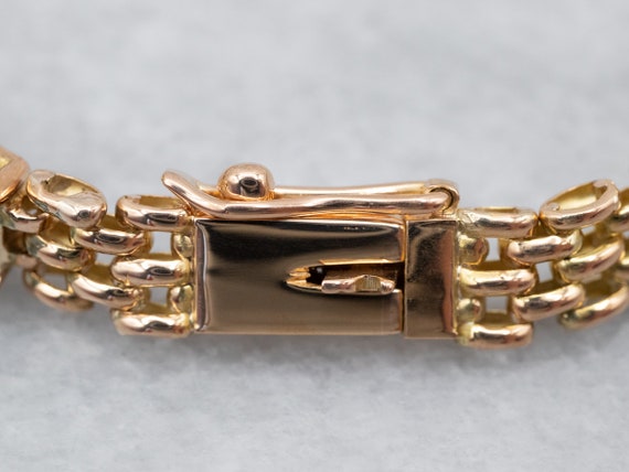 Aquamarine Gold Mesh Link Bracelet, Aquamarine Je… - image 3
