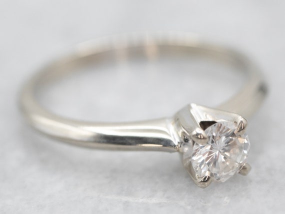 Solitaire Diamond Engagement Ring, Round Brillian… - image 2