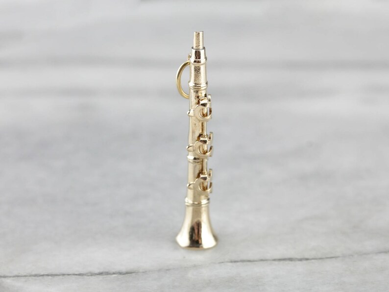 With Moving Parts Gold Charm Pendant Jazz Band Etsy