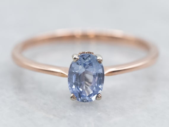 Light Blue Emerald Shape Sapphire Ring – Happy Jewelers