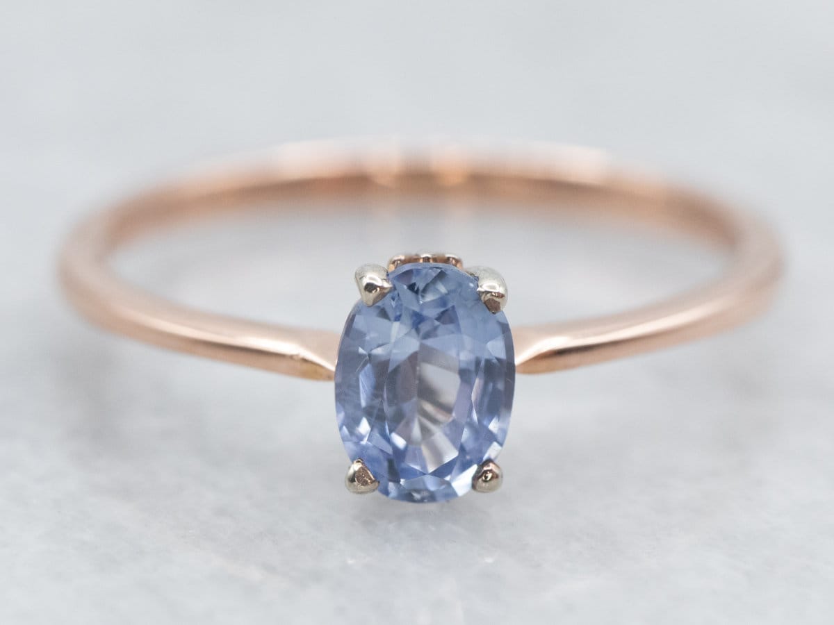 Light blue sapphire engagement ring Etsy