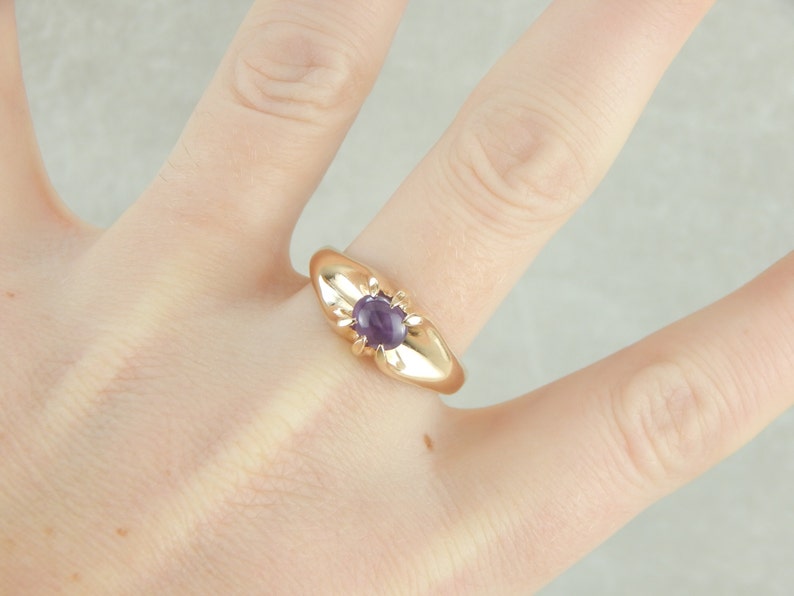 Pink Star Sapphire Ring in Vintage Setting RFCM5H-R | Etsy