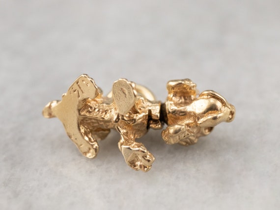 Bobble Head Cocker Spaniel Charm, 14K Gold Dog Ch… - image 4