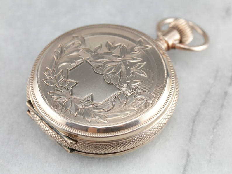 Victorian Era Illinois Pocket Watch, Antique Hunters Watch, Estate Jewelry, Collectors Watch XY9X2C0W-D image 2