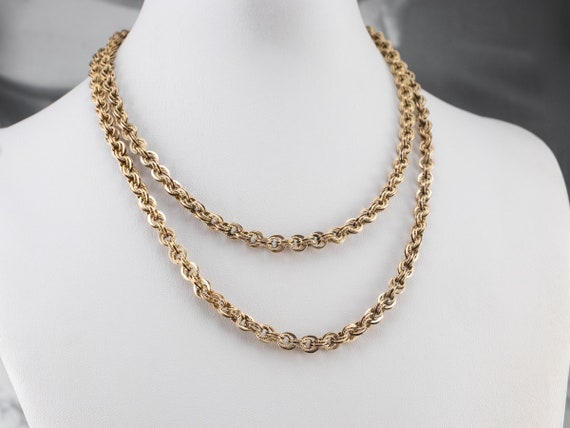 Victorian Gold Specialty Chain, Fancy Chain, 10K … - image 2