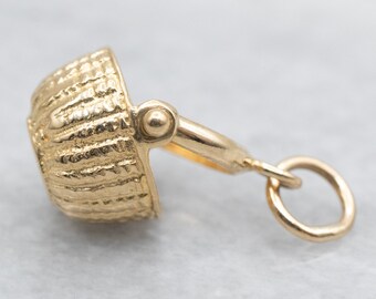 ヴィンテージ 14K イエローゴールド ナンタケット バスケット チャーム