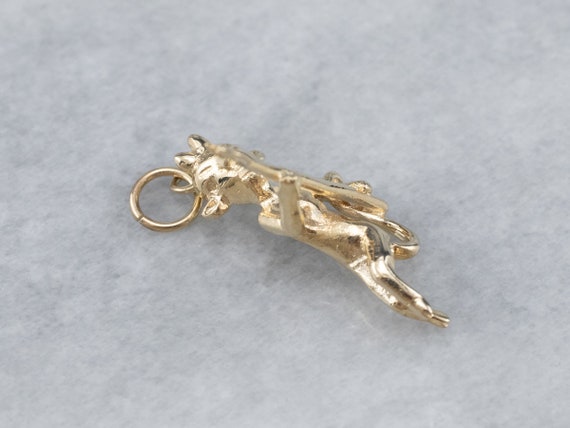 Gold Devil with Pitchfork Charm, Gold Devil Charm… - image 4