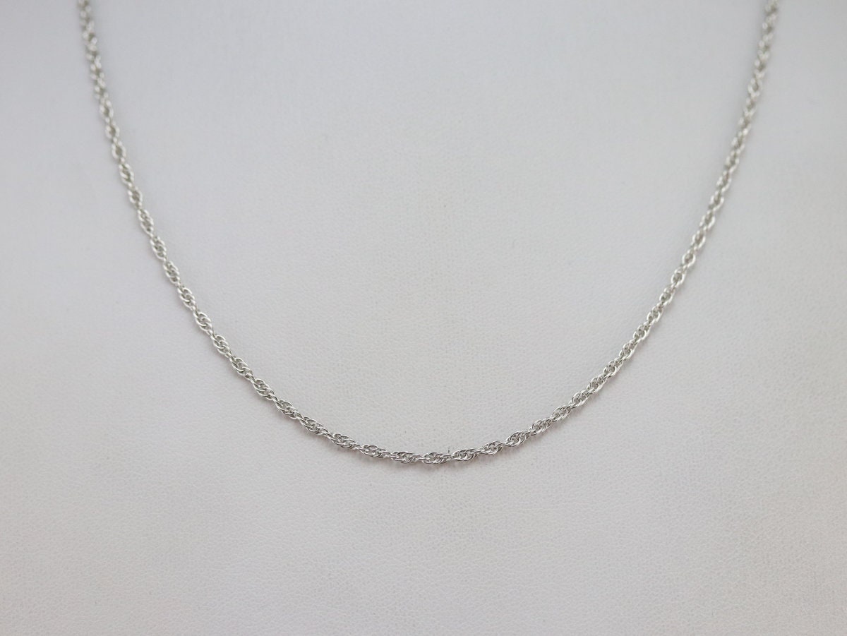 White Gold Rope Twist Chain 14K Gold Chain Pendant Chain Etsy