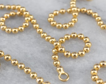 ★VINTAGE HOLLYWOOD★ Basic Ball Chain Necklace Retro big ball chain necklace or bracelet heavy metal 90s 1