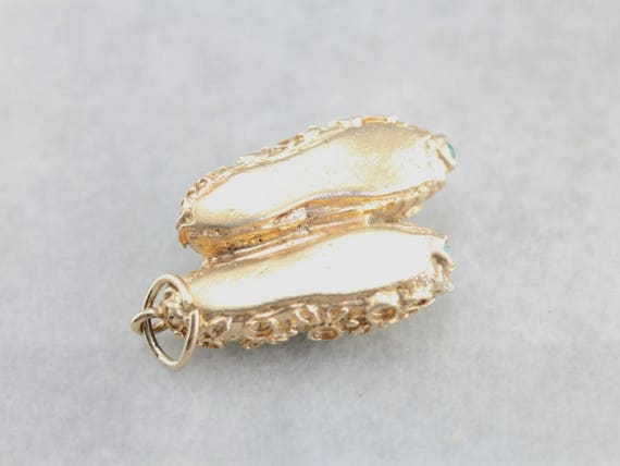 Golden Slippers, Vintage Diamond and Turquoise Go… - image 3