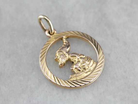 Golden Gnome Pendant Layering Pendant Charm Necklace Etsy