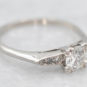 Platinum Diamond Engagement Ring with Diamond Accents, Diamond Engagement Ring, Diamond Ring, Engagement Ring, April Birthstone A26319