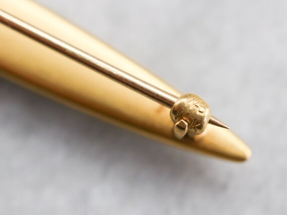 14kkt gold filled Taille d'Epargne Buckle Bar Pin Necklace