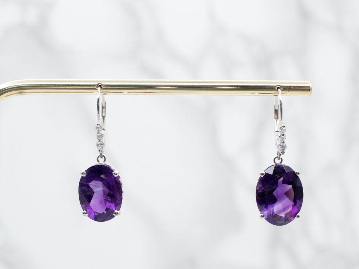 ピアス Earrings K18 WG Amethyst アメジスト 219016c.jpg