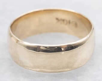 Vintage 10K Yellow Gold Wedding Band, Stacking Ring