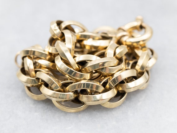 Woven Chain Link Bracelet, Woven Link Bracelet, R… - image 4