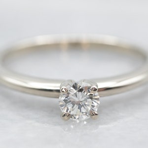 White Gold Diamond Solitaire Engagement Ring, Diamond Solitaire Ring, Diamond Engagement Ring, Classic Diamond Ring A26859