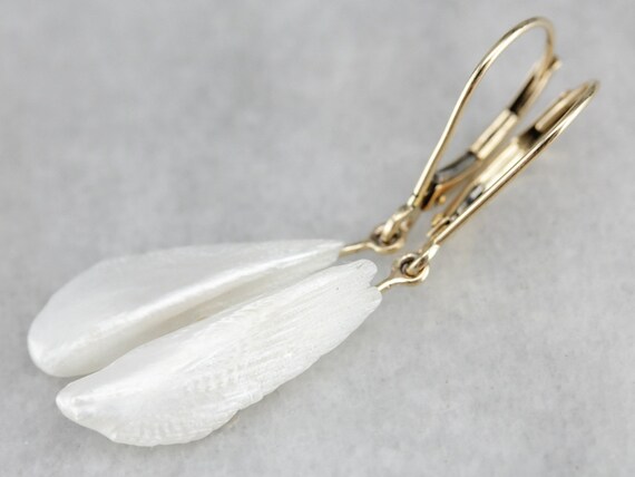 Vintage River Pearl Earrings, Pearl Drop Earrings,