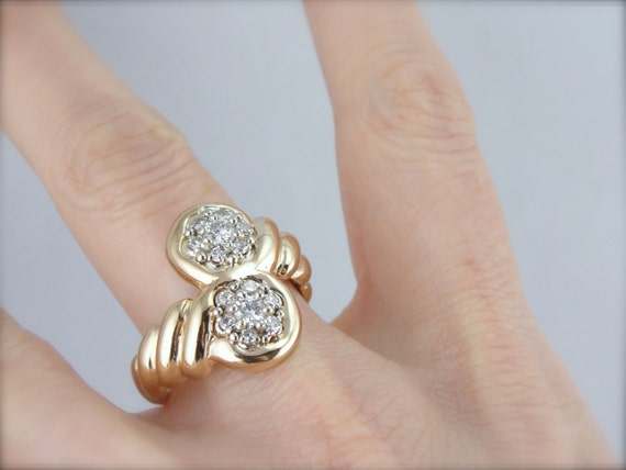 Twists and Turns: Diamond Cluster Bypass Ring  10… - image 5