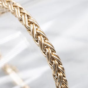 Wheat-Link Bracelet with Lobster Clasp, Woven Chain, Chain Bracelet, Wheat Bracelet, Gold Bracelet, Wheat Chain Bracelet, Bracelet A65688