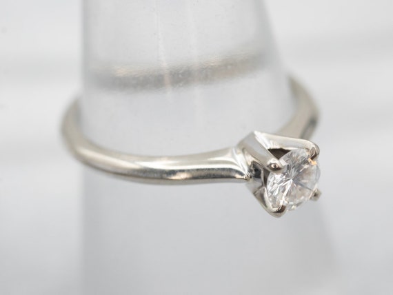 Solitaire Diamond Engagement Ring, Round Brillian… - image 4