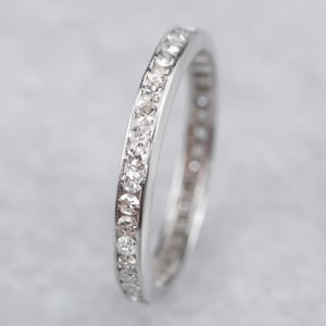 Diamond Eternity Band, Platinum Diamond Wedding Band, Diamond Wedding Ring, Anniversary Ring, Diamond Stacking Band, Bridal Jewelry X835Y8QJ