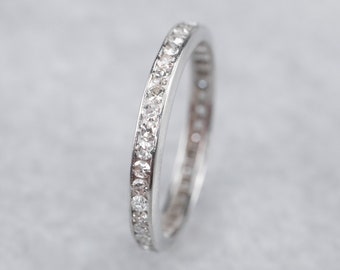 Platinum Diamond Eternity Wedding Band, .40 Carat, Size 7